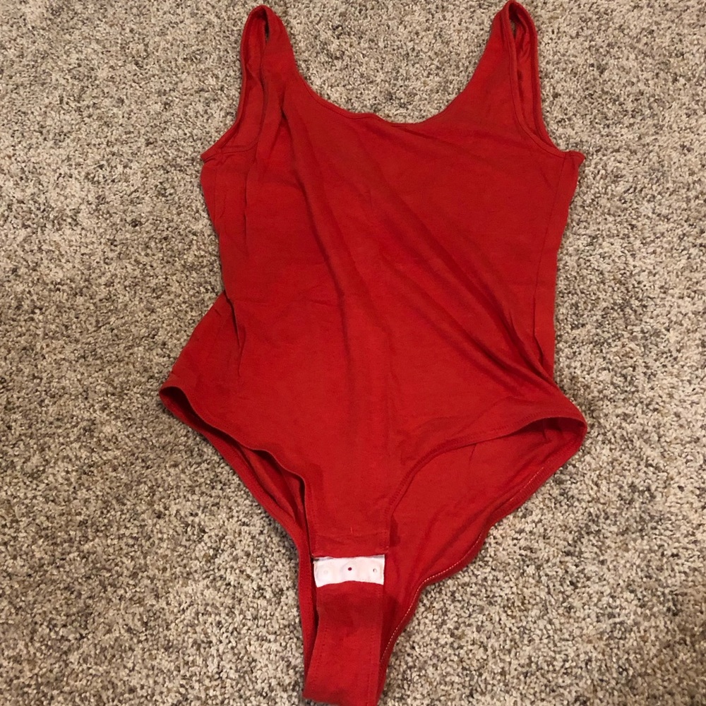 Madewell. Medium. Red tank bodysuit